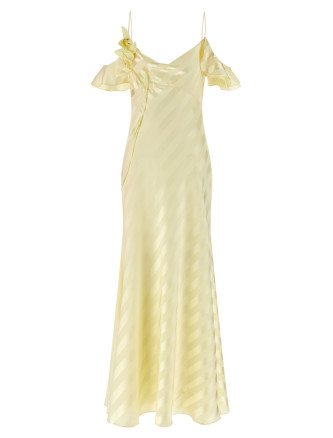 Макси SELF PORTRAIT 'Satin Striped'