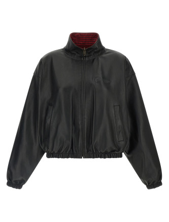 Кожаная куртка BALENCIAGA Reversible leather jacket