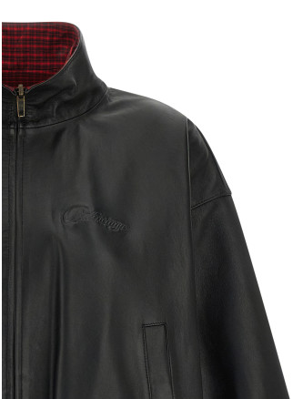 Кожаная куртка BALENCIAGA Reversible leather jacket (856381TRS251000) #
