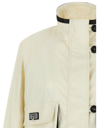 Tech linen jacket (790544MASCARPONE) #
