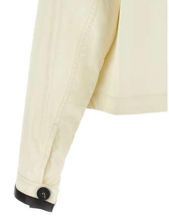Tech linen jacket (790544MASCARPONE) #