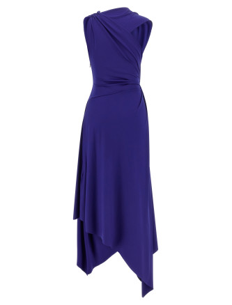 Миди VICTORIA BECKHAM 'Fluid Drape' (1226JDR007199ABRIGHTINDIGO) #