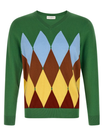Свитер, кардиган BALLANTYNE Argyle sweater