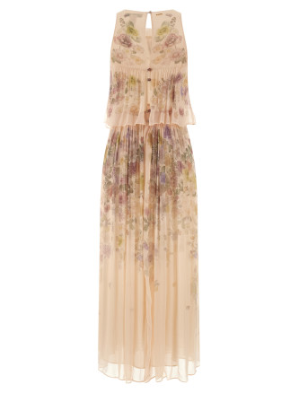 Макси TWIN SET Floral ruffle dress (261TT256013588) #