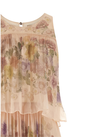 Макси TWIN SET Floral ruffle dress (261TT256013588) #