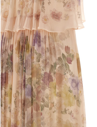 Макси TWIN SET Floral ruffle dress (261TT256013588) #