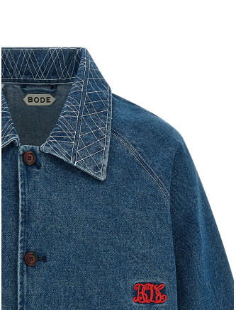 Джинсовая куртка BODE Embroidery denim jacket (MRC99JA001INDIGO) #
