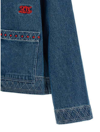 Джинсовая куртка BODE Embroidery denim jacket (MRC99JA001INDIGO) #