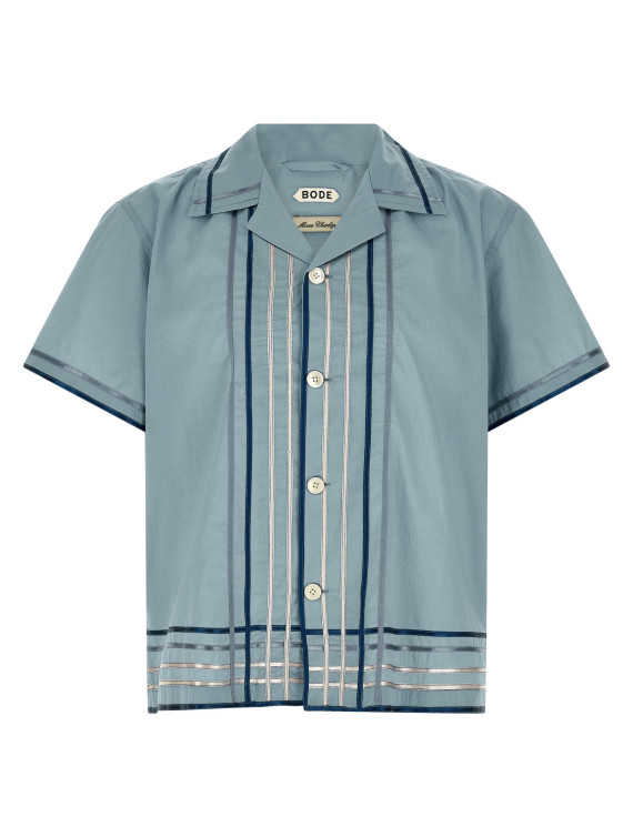 Рубашка, блузка BODE 'Ribbon Plaid' (MRS26SH039BLUEMULTI) #1