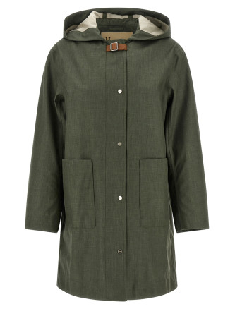 Пальто, тренч HERNO Linen raincoat