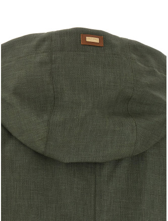 Пальто, тренч HERNO Linen raincoat (GC000546D171507730) #