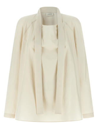 Рубашка, блузка LEMAIRE Ascot collar shirt (SH1218LF1500WH048) #