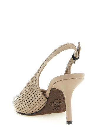 Высокие каблуки BRUNELLO CUCINELLI Net calf slingback (MZSKC3253C8922) #