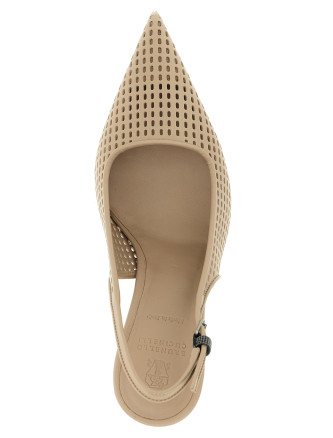 Высокие каблуки BRUNELLO CUCINELLI Net calf slingback (MZSKC3253C8922) #