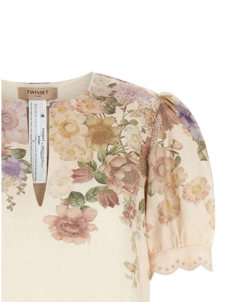 Көйлек, блузка TWIN SET Floral blouse (261TT257313588) #
