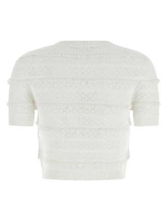 Топ SELF PORTRAIT 'Pointelle knit' (SS26063TWWHITE) #