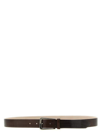 Ремень BRUNELLO CUCINELLI Ribbed belt