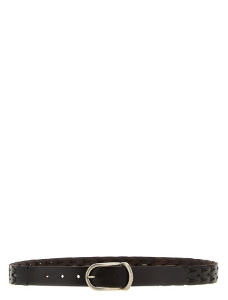 Ремень BRUNELLO CUCINELLI Braided leather belt