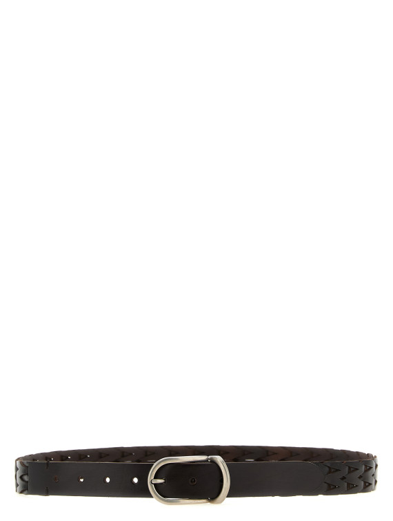 Ремень BRUNELLO CUCINELLI Braided leather belt (MAUPP333C6074) #1