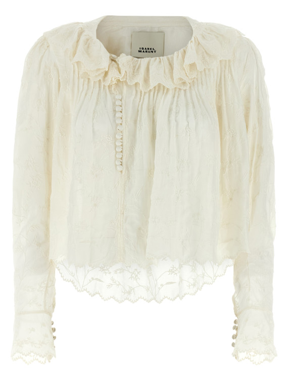 Повседневный топ ISABEL MARANT 'Zelly' (HT0808FAD1J03I20WH) #1