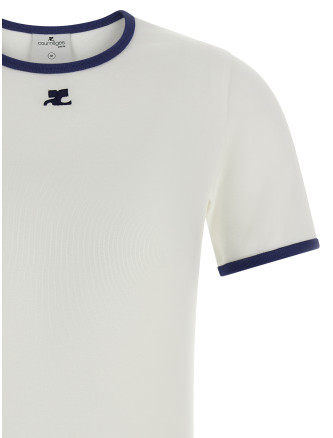 Футболка COURREGES 'Signature Contrast' (125JTS017JS0203B257) #
