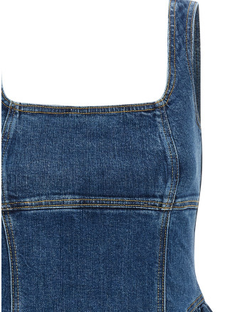 Мини SELF PORTRAIT Denim mini dress (SS26822SABLBLUE) #