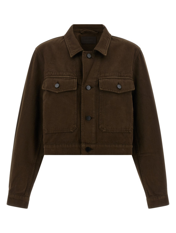 Повседневная куртка LEMAIRE Blouson crop (OW1191LD1068BR423) #1