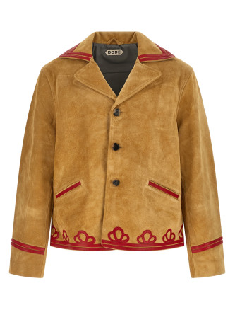 Кожаная куртка BODE 'Trefoil'