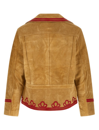 Кожаная куртка BODE 'Trefoil' (MRS24OW016TAN) #