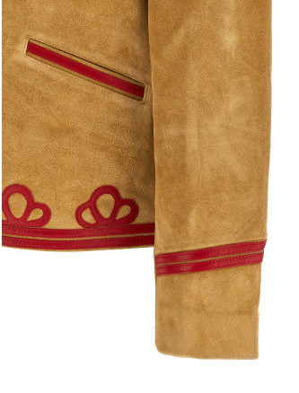 Кожаная куртка BODE 'Trefoil' (MRS24OW016TAN) #