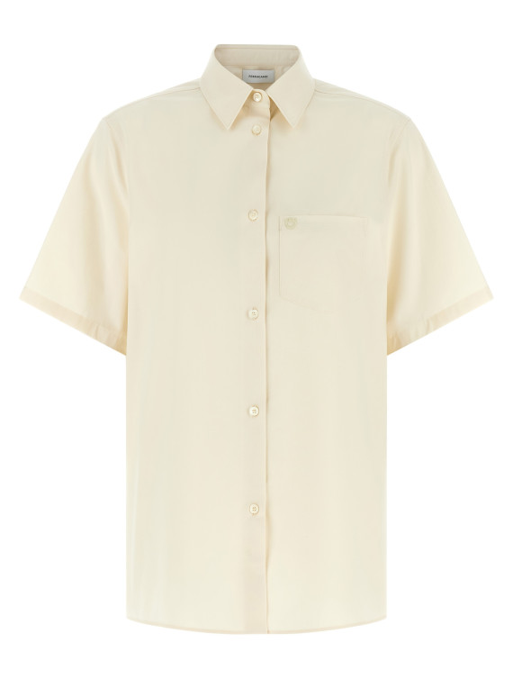 Көйлек, блузка FERRAGAMO 'Gancini' (791702PARCHMENT) #1