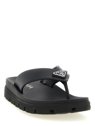 Слайдтар PRADA Triangle logo sandals (2Y3130FG0013LKKF0002) #