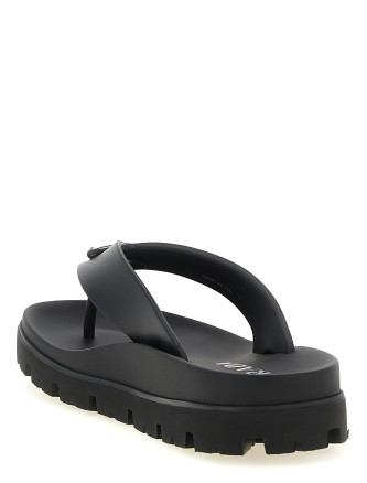 Слайдтар PRADA Triangle logo sandals (2Y3130FG0013LKKF0002) #
