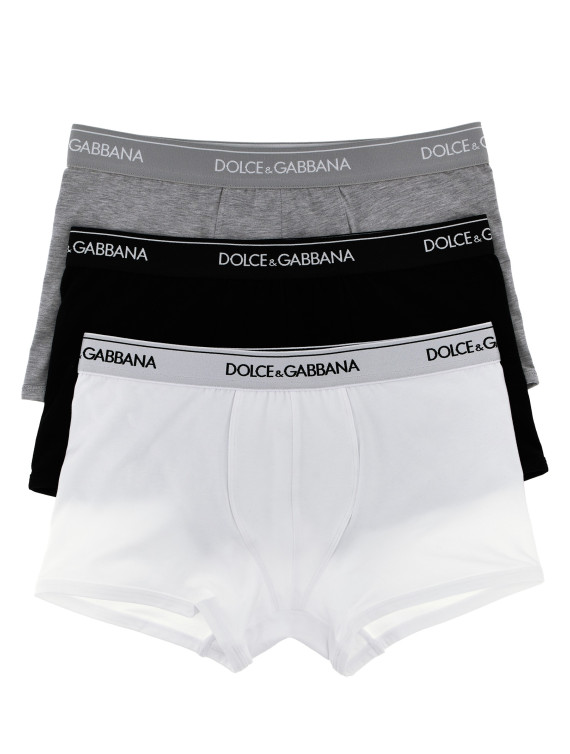 Боксерлер DOLCE & GABBANA 3-pack logo boxers (M9D82JONN958V023) #1