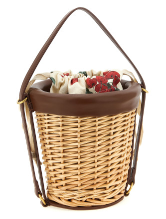 Ручная сумка TWIN SET Wicker bucket (261TD825300193) #