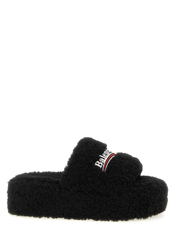 Шлепанцы BALENCIAGA 'Furry Platform' (762826W14C21096) #1