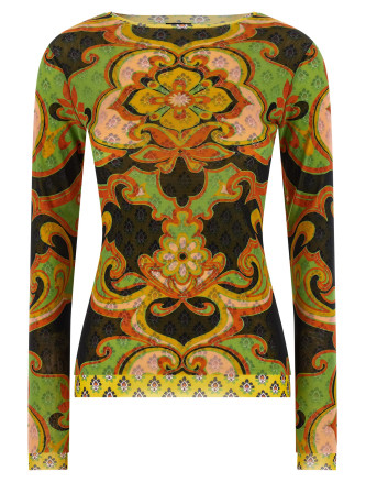 Свитер, кардиган ETRO Double-layer mesh