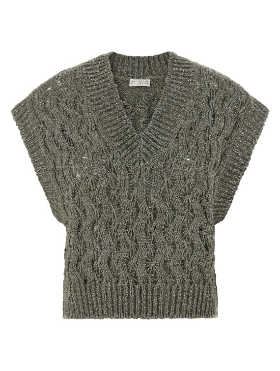 Жилет BRUNELLO CUCINELLI 'Dazzling Cable' (MEA371112C9125) #1