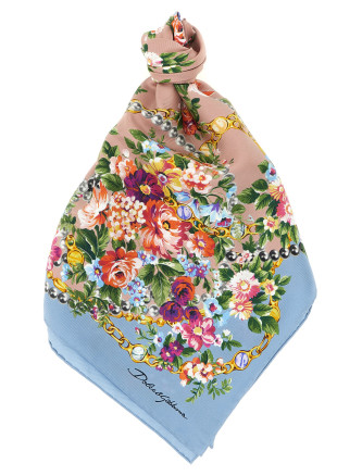Шарф, платок DOLCE & GABBANA 'Mazzolini di Fiori'