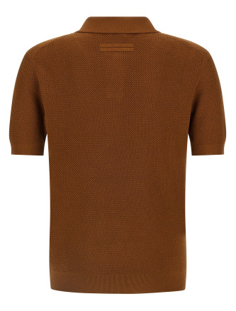 Поло ZEGNA Premium cotton polo shirt (UHC26A3C31105) #