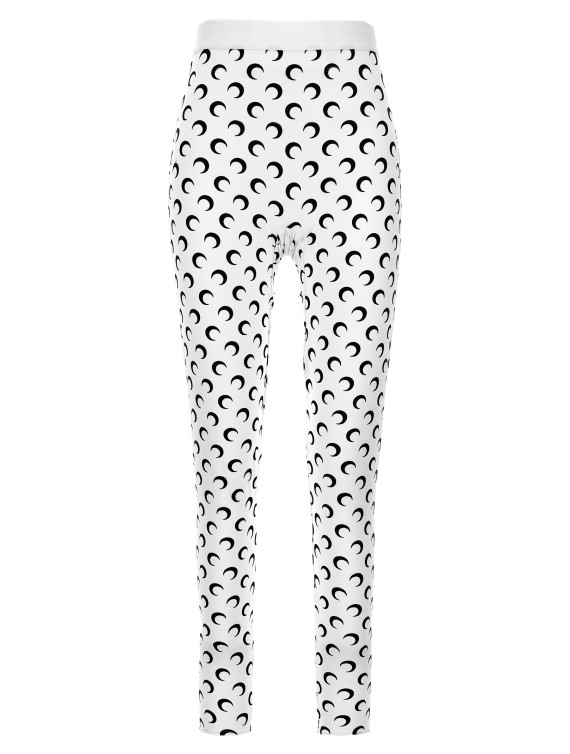 Леггинсы MARINE SERRE 'Moon Printed Jersey' (WPA111ACJER0001WH00) #1