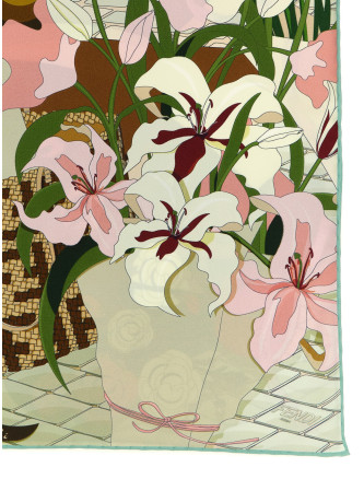 Шарф, платок FENDI 'Fendi Florist' (FXT091B01SF1WNV) #