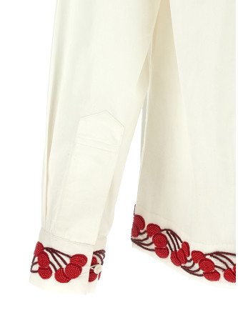 Рубашка, блузка BODE 'Cherry Lane Beaded' (MRS26SH027WHITE) #