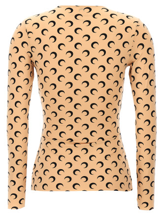 Повседневный топ MARINE SERRE 'Moon Printed Jersey' (WTS006ACJER0001TA10) #