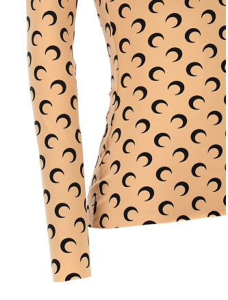 Повседневный топ MARINE SERRE 'Moon Printed Jersey' (WTS006ACJER0001TA10) #