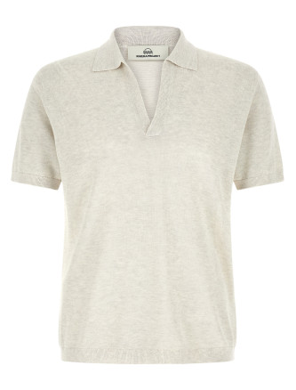 Поло RIVIERA PROJECT Open collar polo shirt