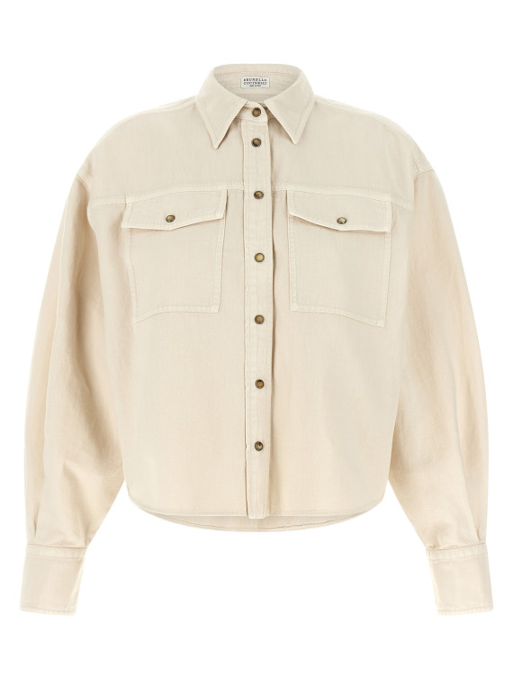 Рубашка, блузка BRUNELLO CUCINELLI Linen cotton shirt (ML996NC206C8739) #1