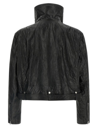 Кожаная куртка RICK OWENS 'Dracubiker' (RR01F2766LBE09) #