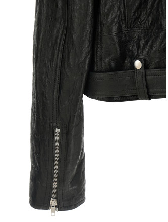 Кожаная куртка RICK OWENS 'Dracubiker' (RR01F2766LBE09) #