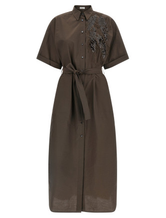 Макси BRUNELLO CUCINELLI 'Dazzling Seabed Embroidery'